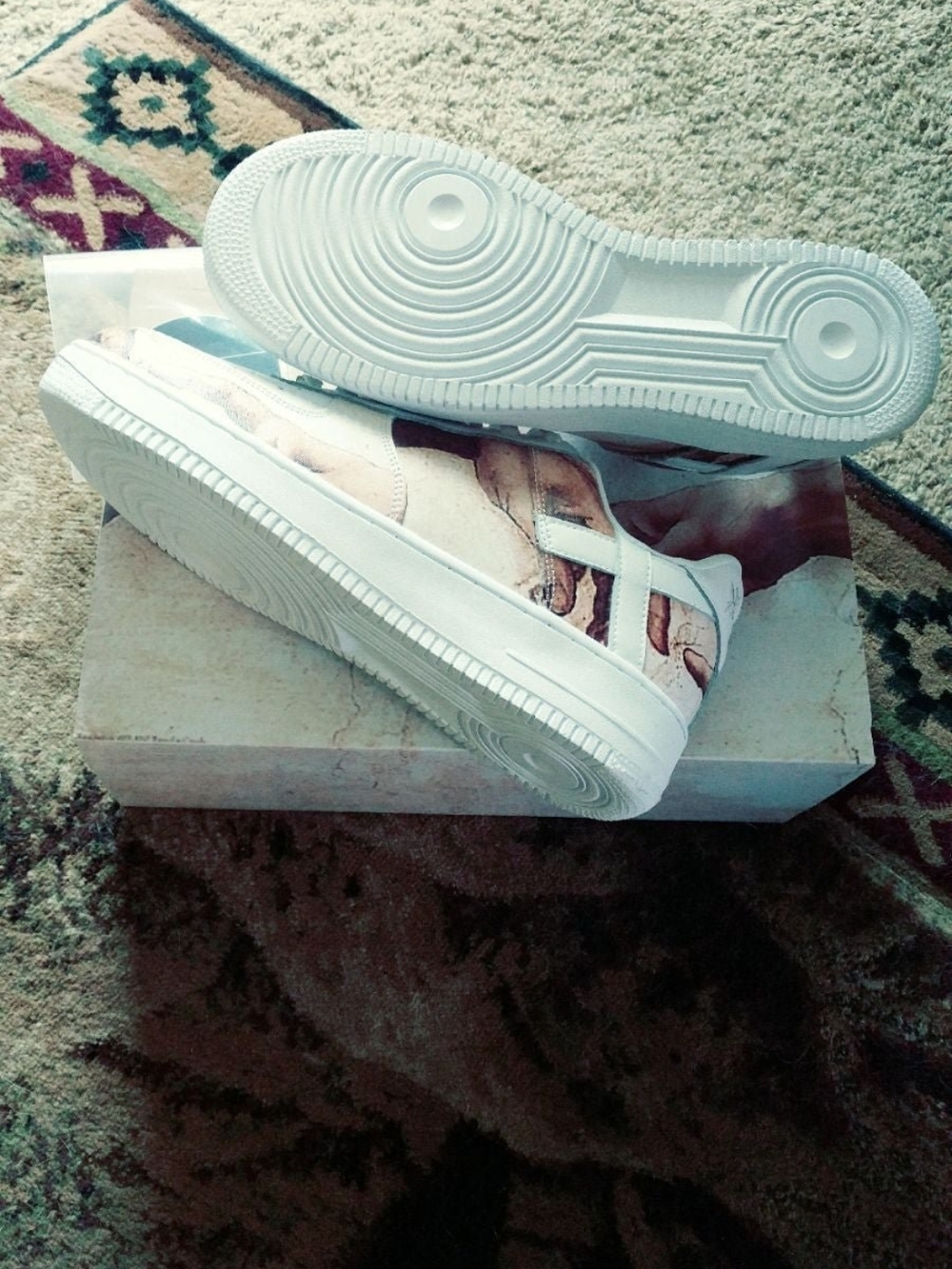 Force of Creation Low White Leather Sneakers - Picture 5 of 12